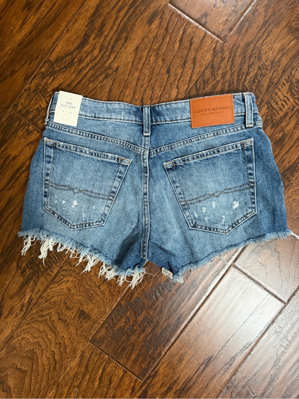 Lucky Brand Distressed Light Blue Denim Cutoff Shorts Size 2/26